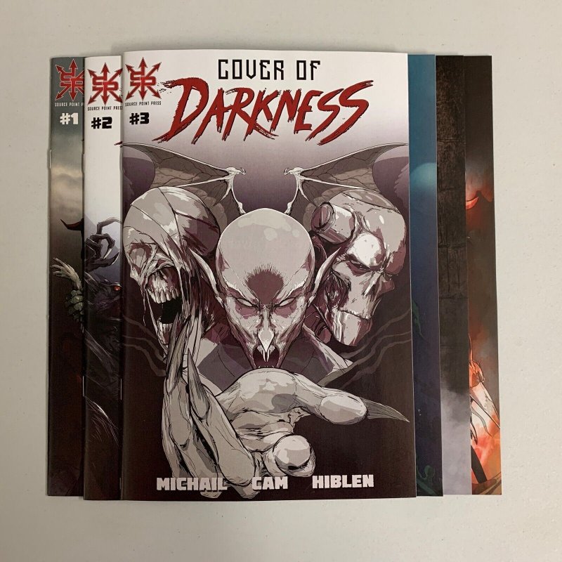 Cover Of Darkness #1-6 Set (Source Point Press 2022) George Michail (8.5+) 