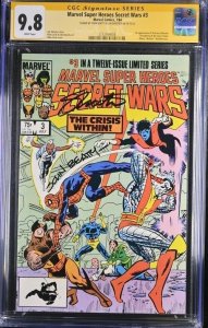 Marvel Super Heroes Secret Wars (1984) # 3 (CGC 9.8 SS) Signed Beatty * Shooter