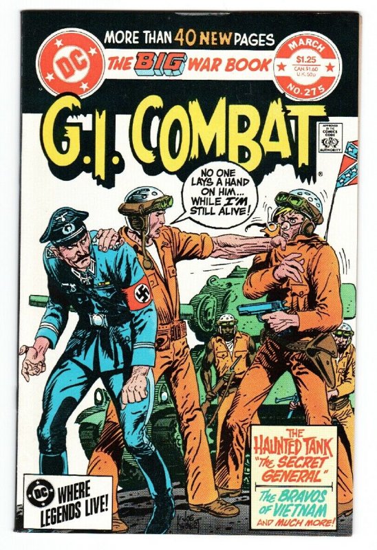 G.I. COMBAT #275 1984-DC-THE HAUNTED TANK-JOE KUBERT COVER--vf/nm