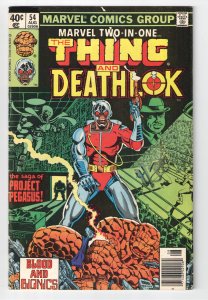 MARVEL TWO IN ONE #54.F 6.0;1st TITANIA;1st GRAPPLERS;DEATH OF DEATHLOK