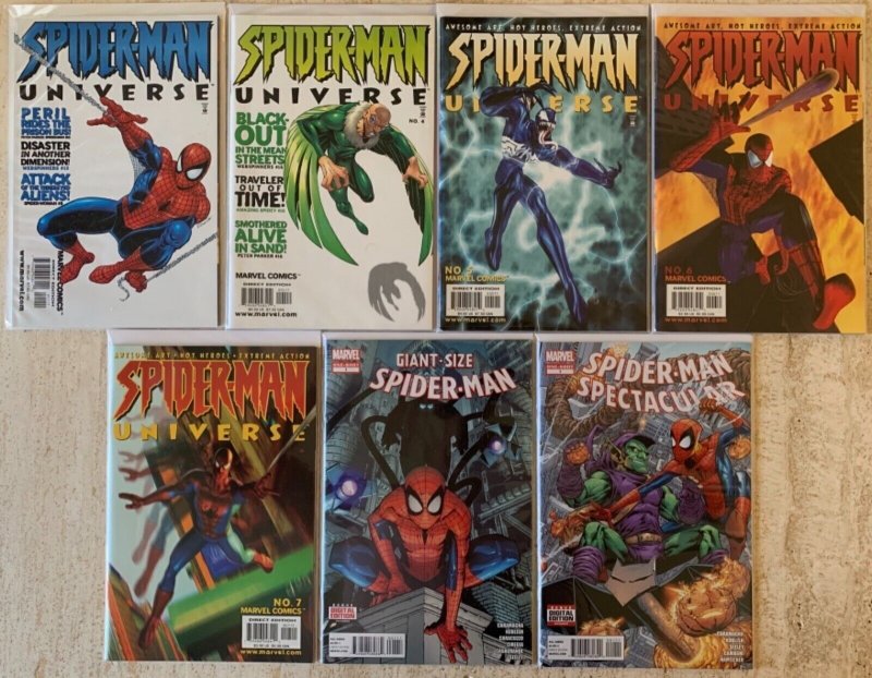 SPIDER-MAN UNIVERSE 1, 4-7, GIANT-SIZE SPIDER-MAN 1, SPECTACULAR 1 | 7 TOTAL