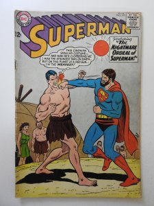 Superman #171 (1964) VG- Cond! Moisture stain, centerfold detached bottom staple