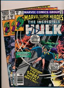 MARVEL Super Heroes ft. THE INCREDIBLE HULK #91/92/93 ~ VG (SRU577)