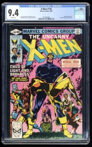 X-Men #136 CGC NM 9.4 White Pages Lilandra Appearance! Chris Claremont Story!