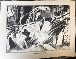 1982 COMES, LADY DEATH 20 x 26 canvas print Signed & numbered by CHARLES VESS