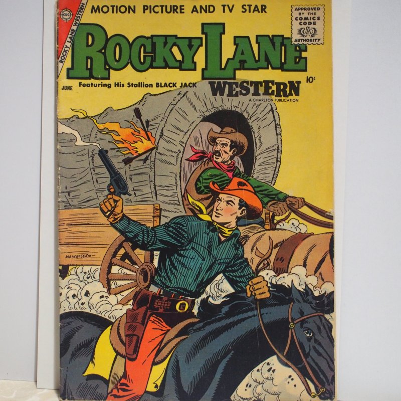 Rocky Lane Western #80 (1958) Good/Fine Condition