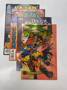 4 MARVEL comic books Ka-Zar #1 8 Doctor Doom #7 X-Men Prime 24 KM15