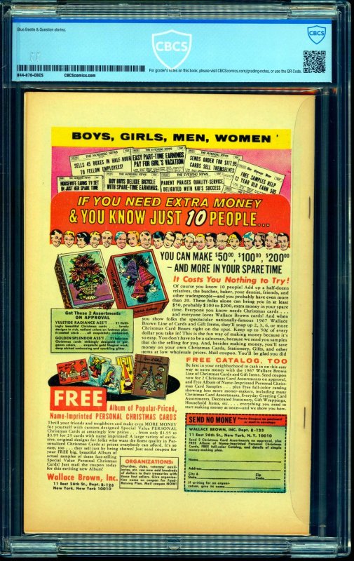 Blue Beetle #4 CBCS VF+ 8.5 Off White to White