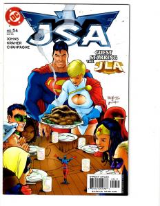 4 JSA DC Comic Books # 38 42 54 55 Flash Green Lantern JLA Superman Atom BH25