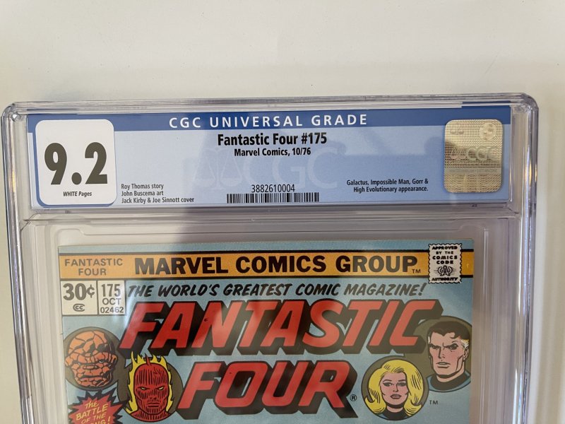 Fantastic Four 175 CGC 9.2 - Galactus vs High Evolutionary  - Marvel (1976)