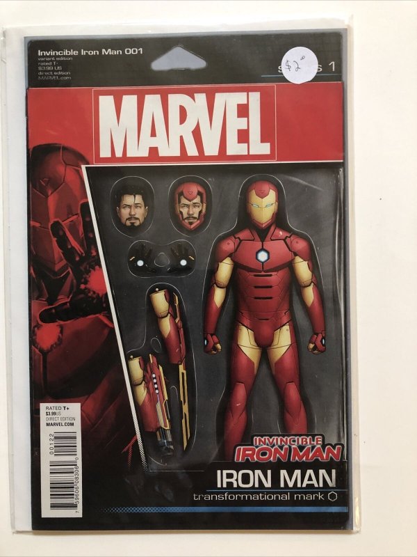 INVINCIBLE IRON MAN #1 (9 BOOK VARIANT LOT) MARVEL COMICS 2015 SKOTTIE CDLDF