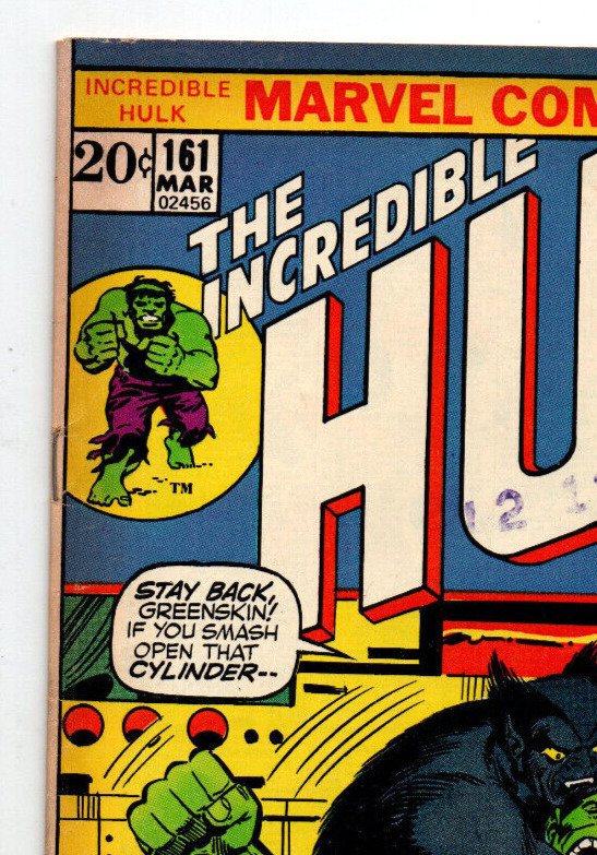 Incredible Hulk #161 - vs the Beast - 1972 - FN