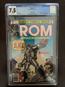 Rom #1 Newsstand Edition (1979) - CGC 7.5 - 1st ROM & Spaceknights!