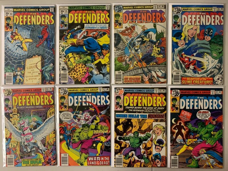 Defenders comic lot:#53-79 NS 17 diff avg 6.0 (1977-80)