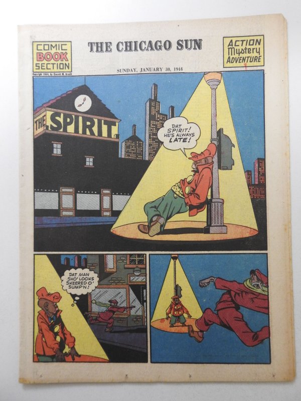 The Spirit #192 (1944) Newsprint Comic Insert Rare!