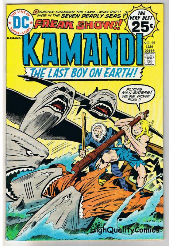 KAMANDI #25, VF+, Jack Kirby, Last Boy on Earth, 1972, more in store