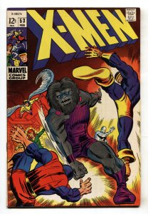 X-MEN #53--comic book--1969--MARVEL--Silver-Age--VG/FN