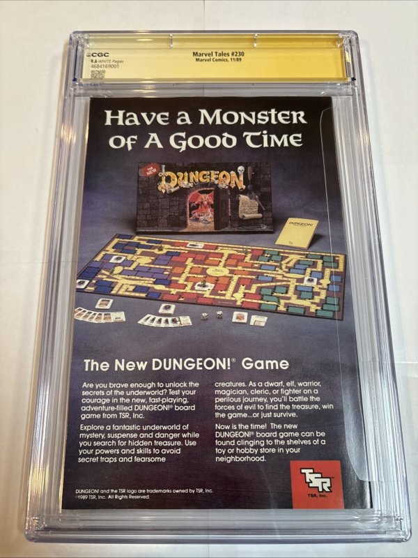 Marvel Tales Spider Man (1989) # 230 ( CGC 9.6 WP SS) Signed Full Todd McFarlane