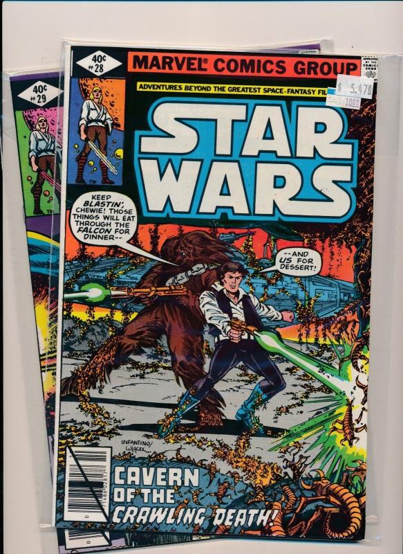 Marvel  LOT of 2-STAR WARS#28-29 Cavern of the Crawling Death! F/VF(PF308) 