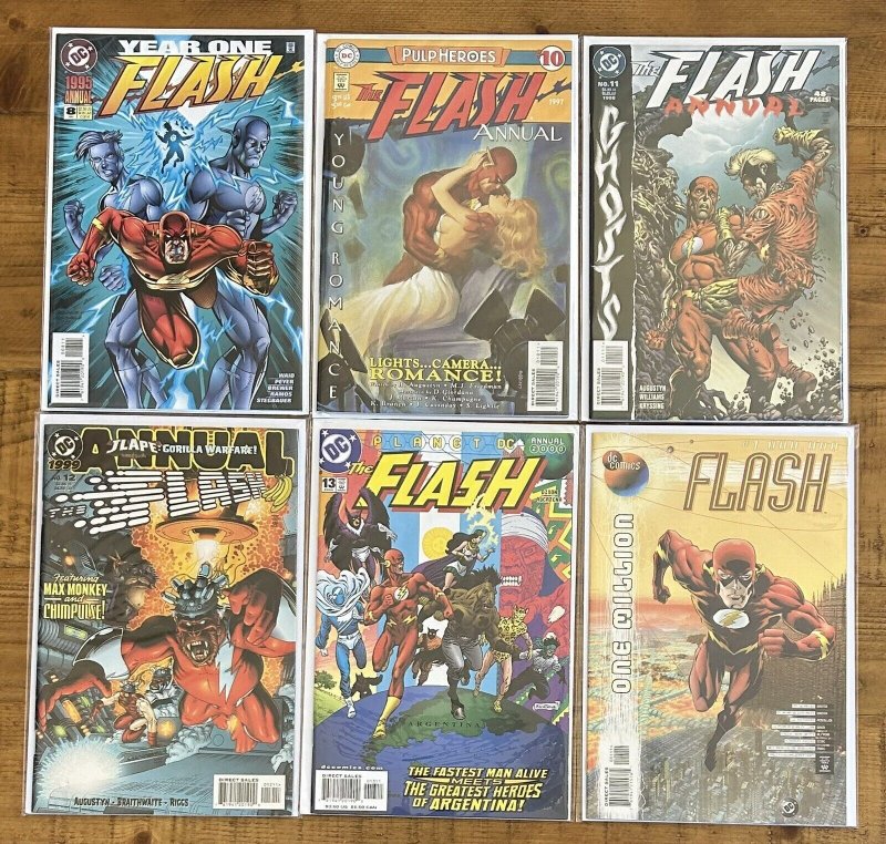 Flash Annual #1,2,3,4,5,6,8,10,11,12,13, #1,000,000 DC 1978 NM Lot