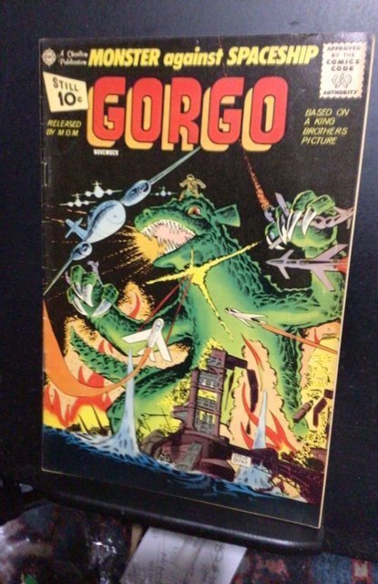 Gorgo #4 (1961) Steve Spider-Man Ditko Cover! Mid high grade FN+ Oregon CERT!