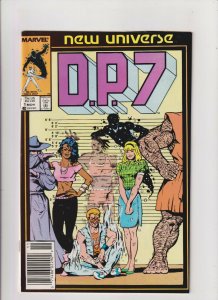 D.P.7 #1 VF+ 8.5 Newsstand Marvel Comics New Universe 1986 Mark Gruenwald