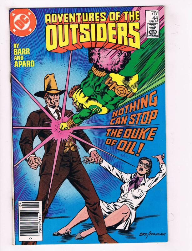 Adventures Of The Outsiders #44 FN DC Comics Comic Book Barr April 1987 DE34