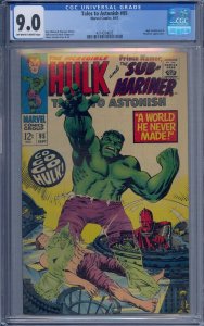 TALES TO ASTONISH #95 CGC 9.0 HULK SUB-MARINER HIGH EVOLUTIONARY PLUNDERER