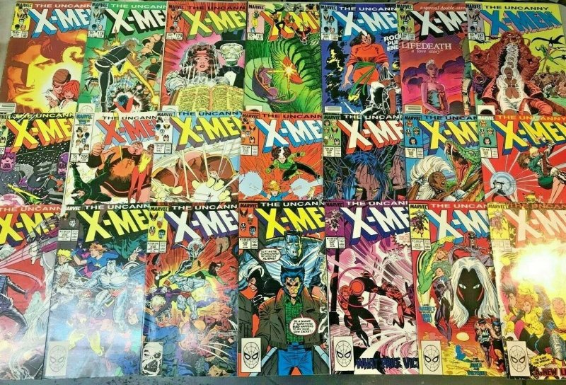 UNCANNY X-MEN#174-390 VG-VF LOT (34 BOOKS) 1985  MARVEL COMICS