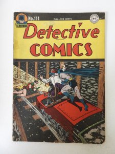 Detective Comics #111 (1946) VG+ condition see description