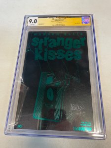 CGC 9.0 Stranger Kisses #1 Leather Edition SIGNED Warren Ellis Avatar Press