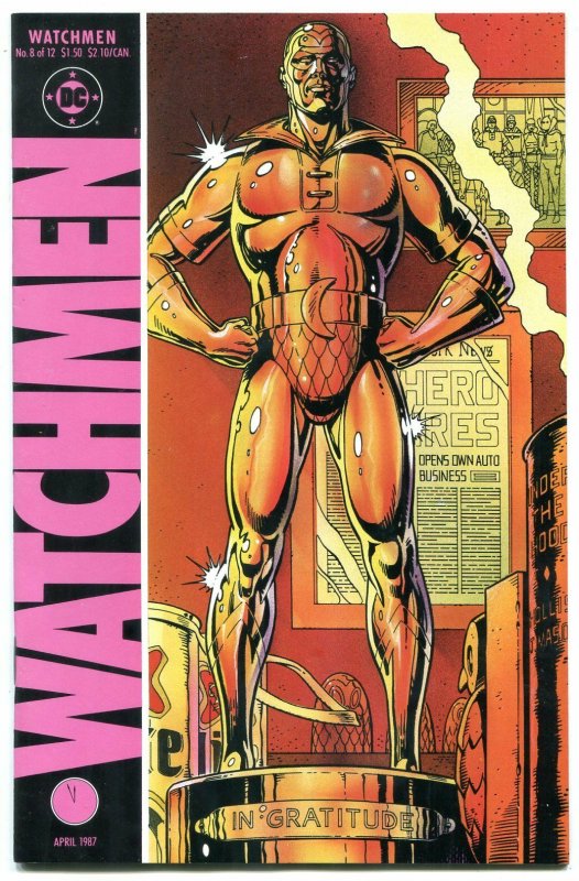 WATCHMEN #8 1987-DAVID GIBBONS-ALAN MOORE-DC COMICS vf/nm