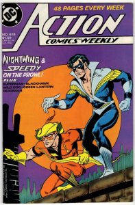 Action Comics #618 (VF/NM) NIGHTWING & SPEEDY! High Grade DC Copper