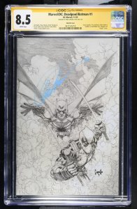 DEADPOOL BATMAN #1 MARVEL 1:200 GREG CAPULLO VARIANT SIGNED CGC SS 8.5
