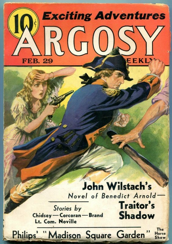 Argosy Pulp February 29 1936- Max Brand- Benedict Arnold- Wilstach