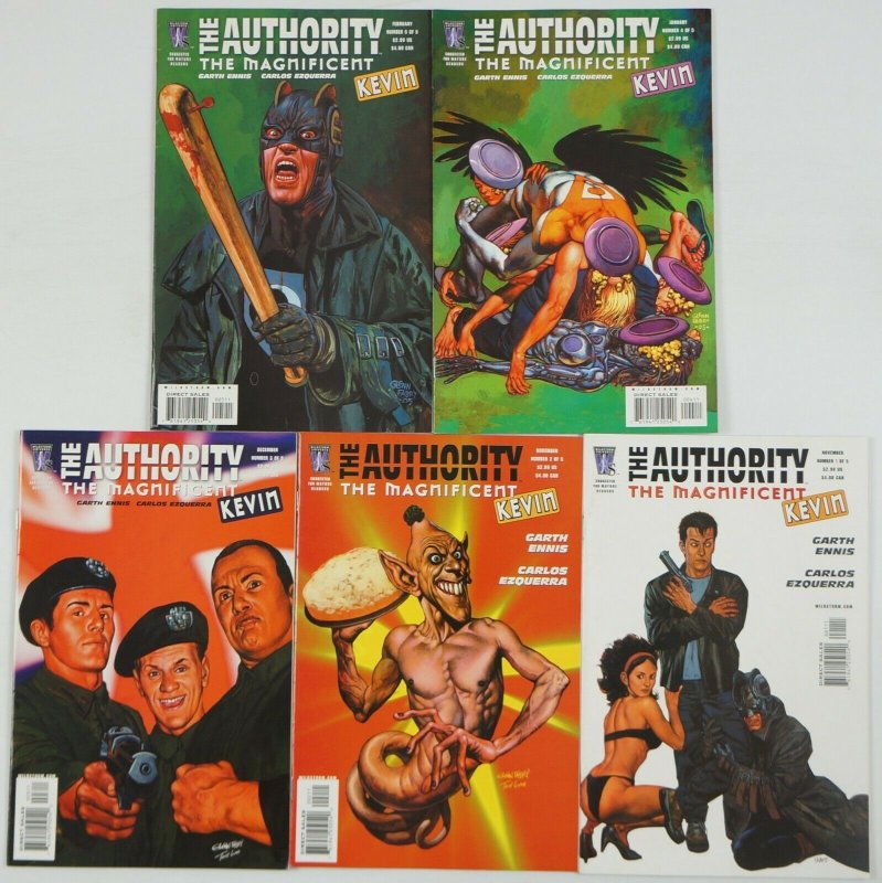 the Authority: the Magnificent Kevin #1-5 VF/NM complete series - garth ennis