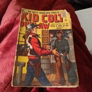 Kid Colt Outlaw #73 marvel atlas 1957 Comic Book two gun Western outlaw action