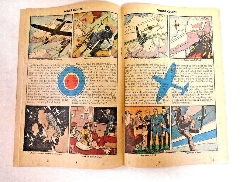 Wings Comics (Fiction House) #73fn 1st Jane Martin Cover