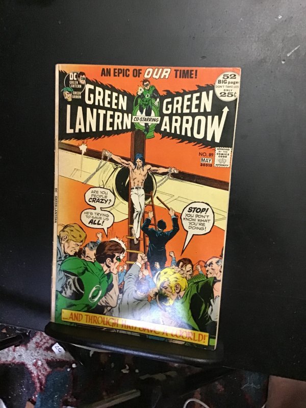 Green Lantern #89 (1972) Neil Adams Christ story! Mid high grade key! FN/VF Wow!