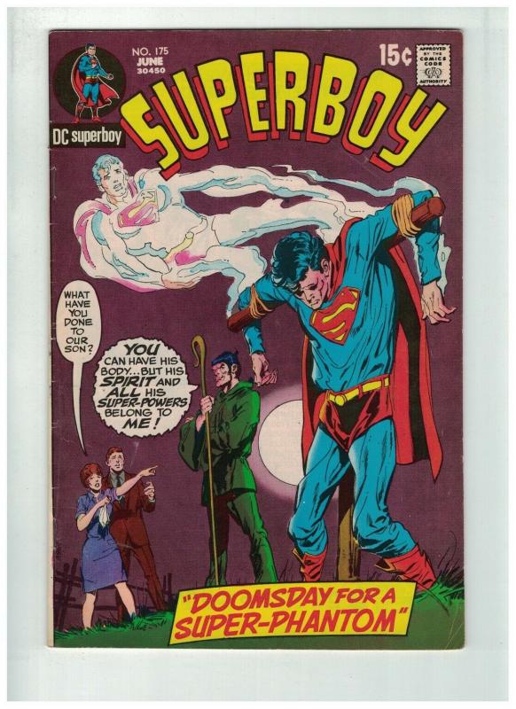 SUPERBOY 175 VG-F NEAL ADAMS COVER   June 1971 COMICS BOOK 