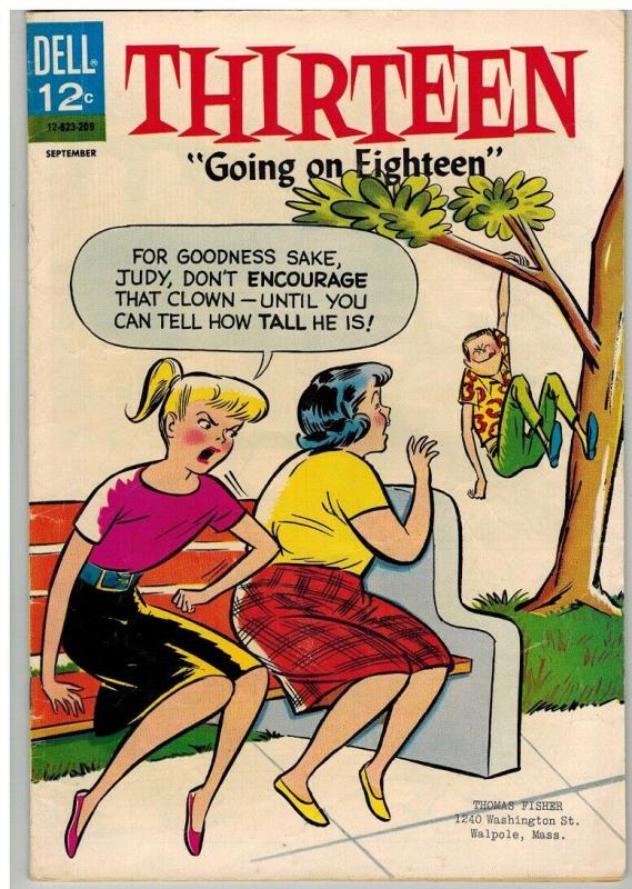 THIRTEEN (1962-1971 DELL) 4 VG Sept. 1962 Stanley