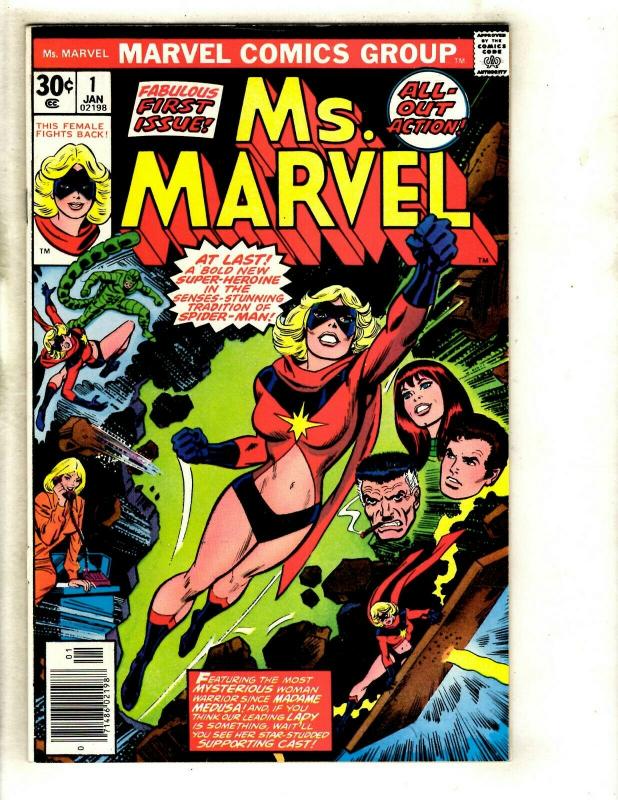 Ms. Marvel # 1 NM Marvel Comic Book Avengers Carol Danvers Avengers Hulk GK1