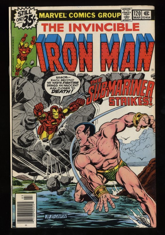 Iron Man #120 FN/VF 7.0 1st Justin Hammer! Vs. Sub-Mariner!