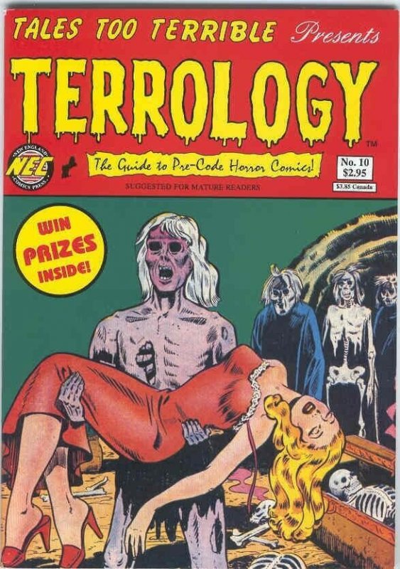 TALES TOO TERRIBLE TO TELL 10 **RARE ISSUE** TERROLOGY NM 9.4 ZOMBIE FEAR HORROR 