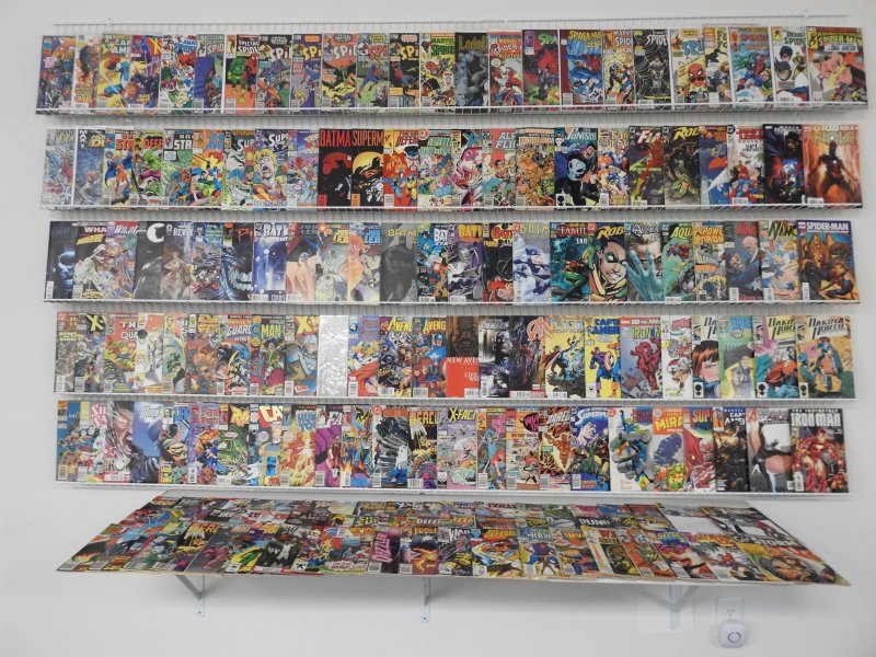 Huge Lot of 180 Comics W/ Spider-Man, Batman, Avengers! Avg. FN+ Condition!