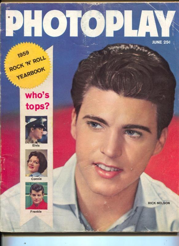 Photoplay-Rick Nelson-Elvis Presley-Fabian-Dick Clark-June-1959