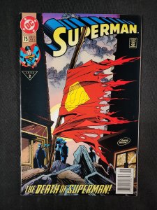 Superman 2PC #75 - KEY / Newstand & Direct Edition (9.0/9.2) 1993