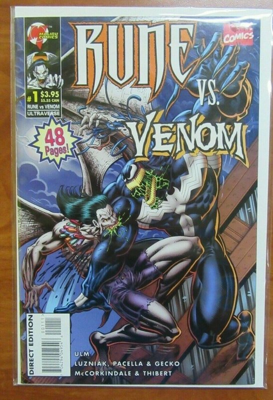 Rune vs Venom #1 Ultraverse Direct Edition Marvel Malibu 1995 VF/NM