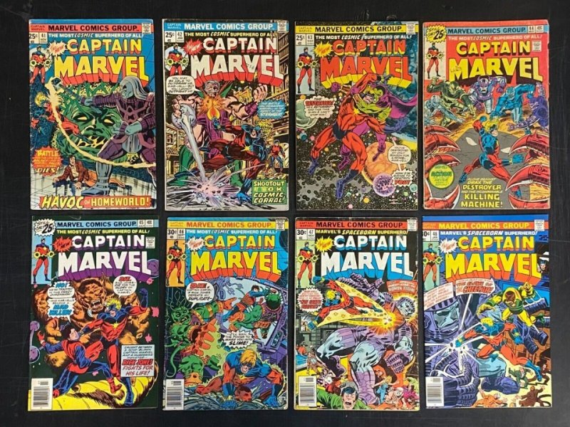 Captain Marvel (1968) #'s 1-62 + Giant-Size #1 Complete VG+ (4.5) Lot