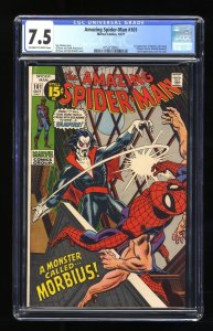 Amazing Spider-Man #101 CGC VF- 7.5 Off White to White 1st Appearance Morbius!